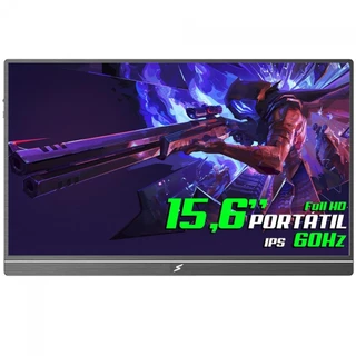 Monitor Portátil SuperFrame Preview V2, 15.6 Pol, FullHD, 60Hz, IPS, Mini-HDMI/USB-C, SFPFB-1560-FHD em Oferta na Shopee