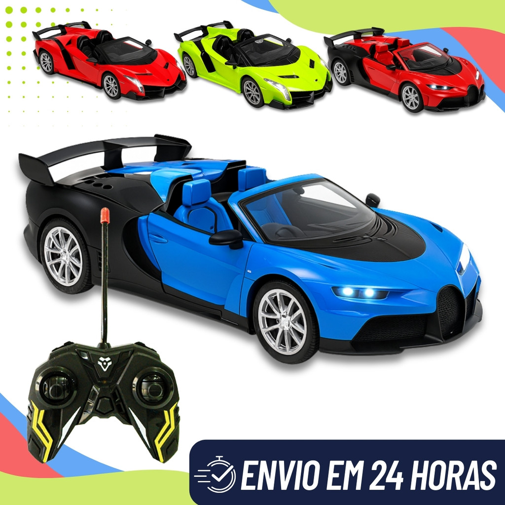Carro De Corrida Esportivo De Brinquedo Controle Remoto Sem Fio Bugatti ...