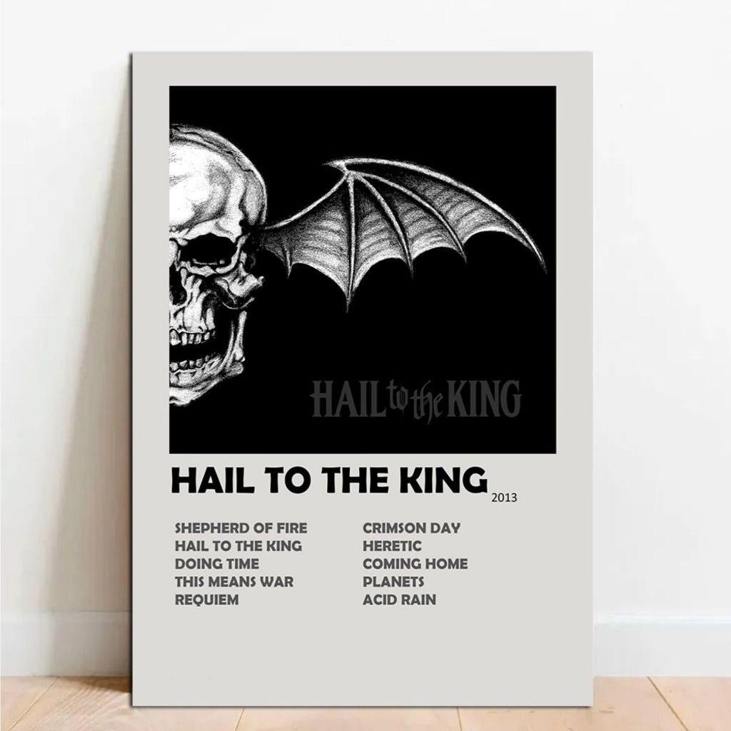 Quadro Placa Decorativa Avenged Sevenfold Hail to the king Album ...