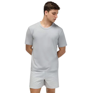 Pijama Masculino 100% Algodão Curto Listrado Hering em Oferta na Shopee