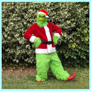 2022 Trajes De Natal cosplay Roupas Papai Noel , Monstro De Cabelos Verdes , Desempenho Grinch