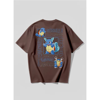 CAMISA OVERSIZED SQUIRTLE POKEMON ANIME UNISSEX CAMISETA CONFORTAVEL