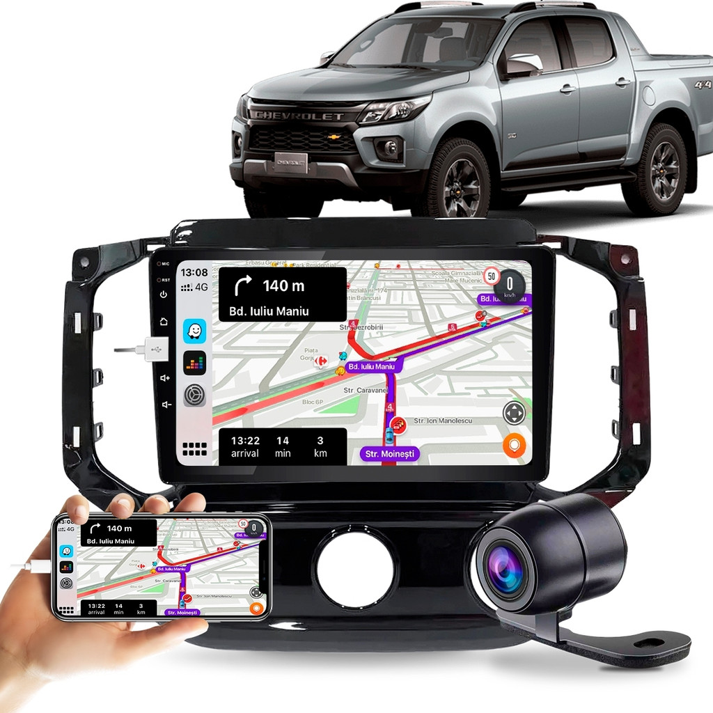 Kit Completo Central Multimídia 2Din MP5 Carplay S10 16 A 22 | Shopee ...