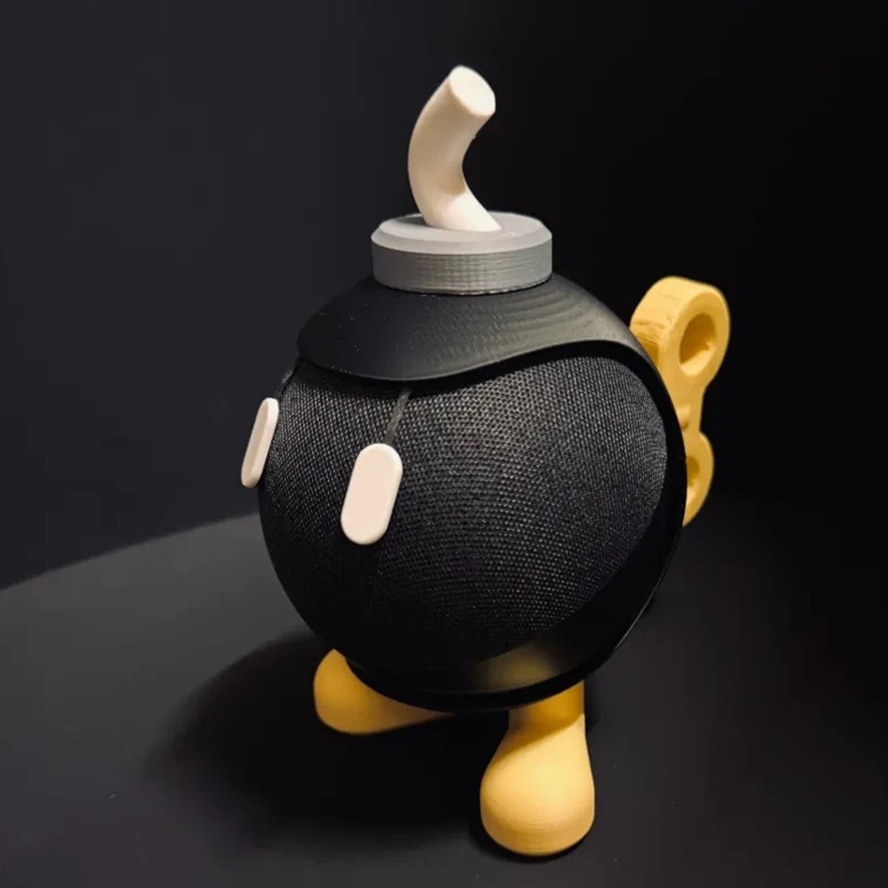 Suporte Alexa Echo Dot 4 ou Dot 5 Bombinha Bob-omb Super Mario Bros ...