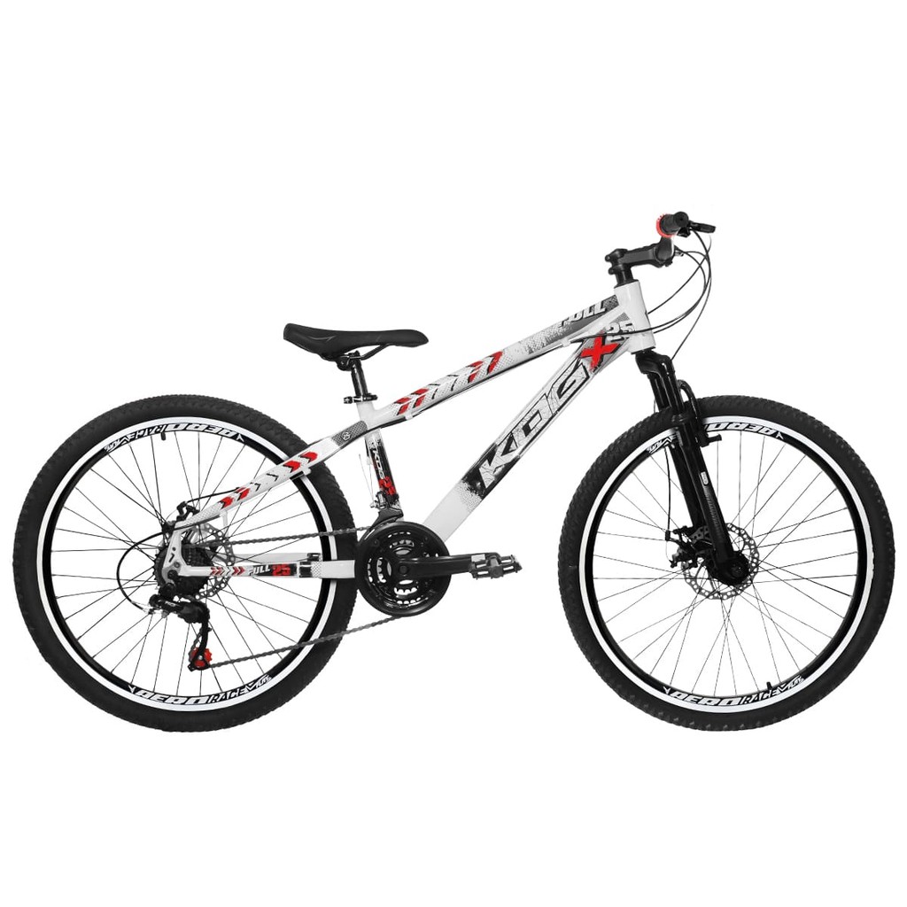 Bike KOG Freeride 18v Aro Flay 26 Disco Tipo Viking X25 Branco
