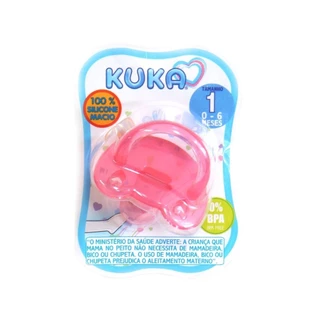 Chupeta Kuka Silicone Soft Ortodontico Tamanho 1 Rosa - em Oferta na Shopee