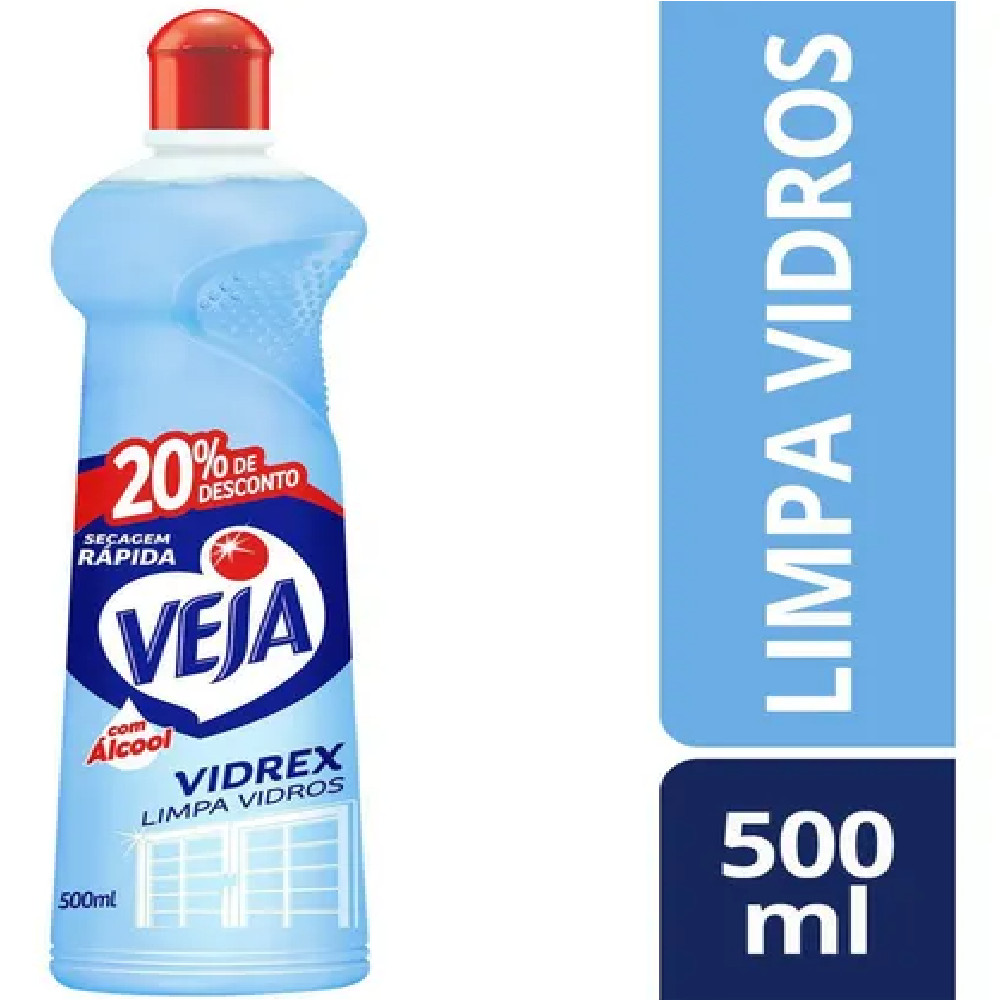 Limpa Vidros Vidrex Veja 500ml Original | Shopee Brasil