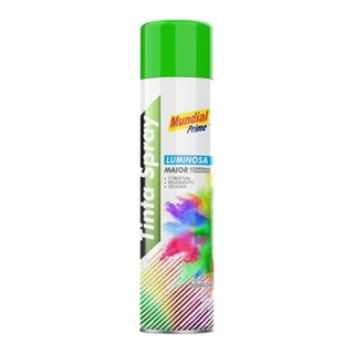 Tinta Spray Mundial Prime Luminosa Verde 400ml em Oferta na Shopee