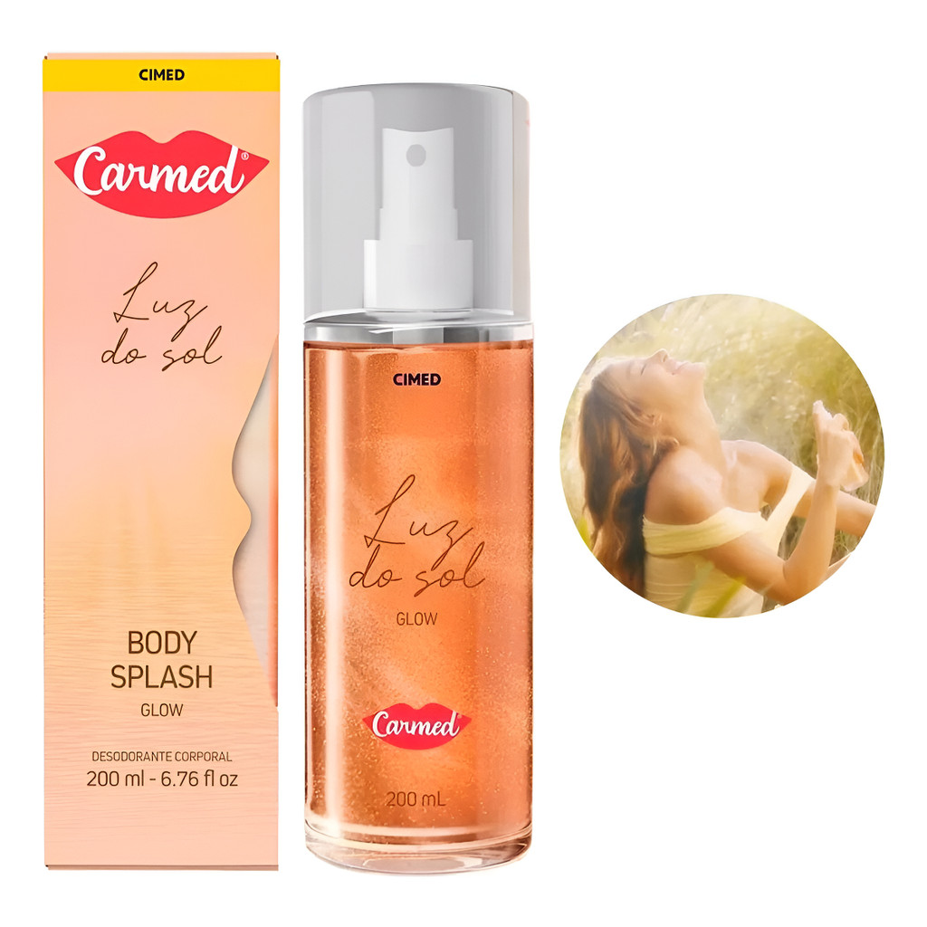 Carmed Body Splah Glow Luz Do Sol 200ml Corporal Carmed | Shopee Brasil