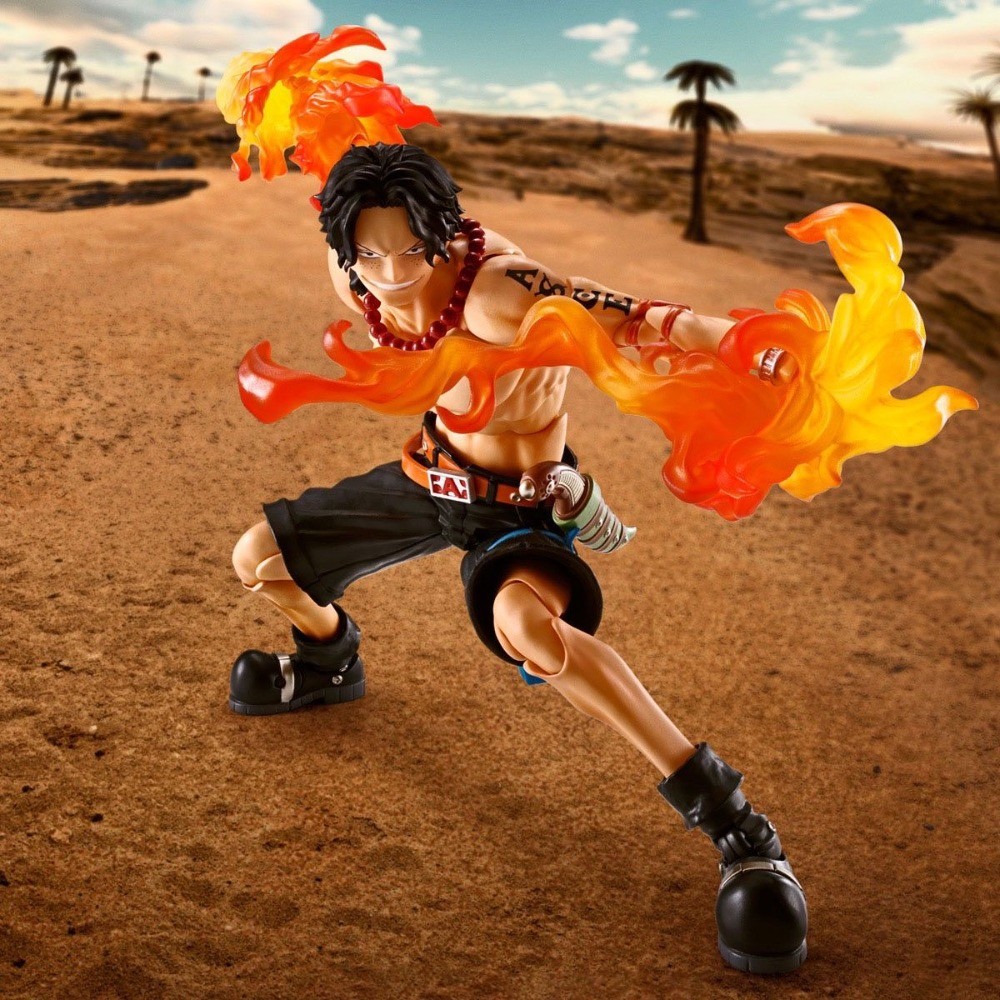 SHF Portgas D Ace Action Figure Anime One Piece Fire Fist Figuras