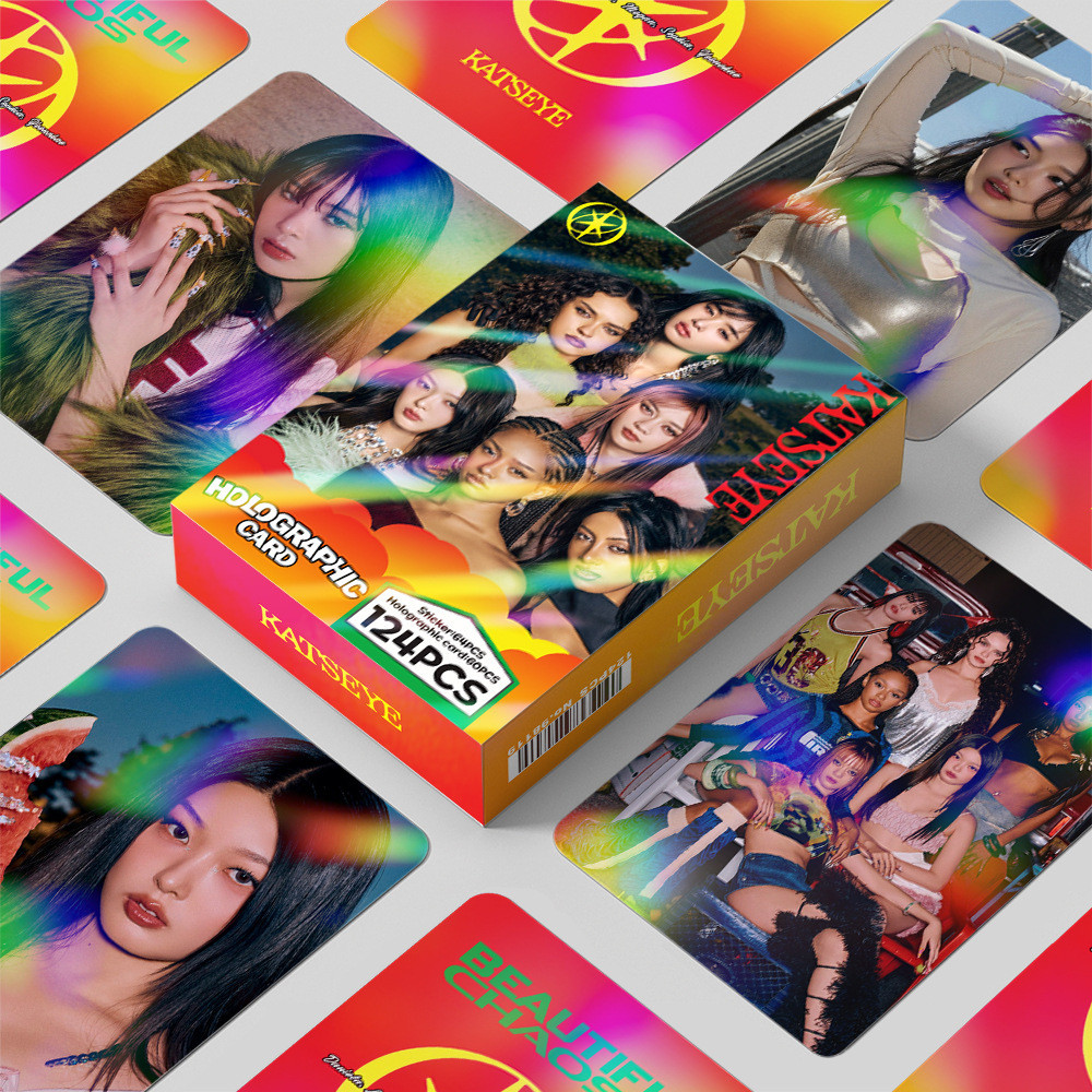 124 Pçs/set Kpop Idol KATSEYE LOMO Cartões Postais Para Coleções