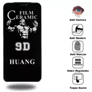 Kit 3em1 Película Traseira+Câmera Transparente+Película Tela Cerâmica Privacidade iPhone 11 12 13 14 15 16 Pro Max