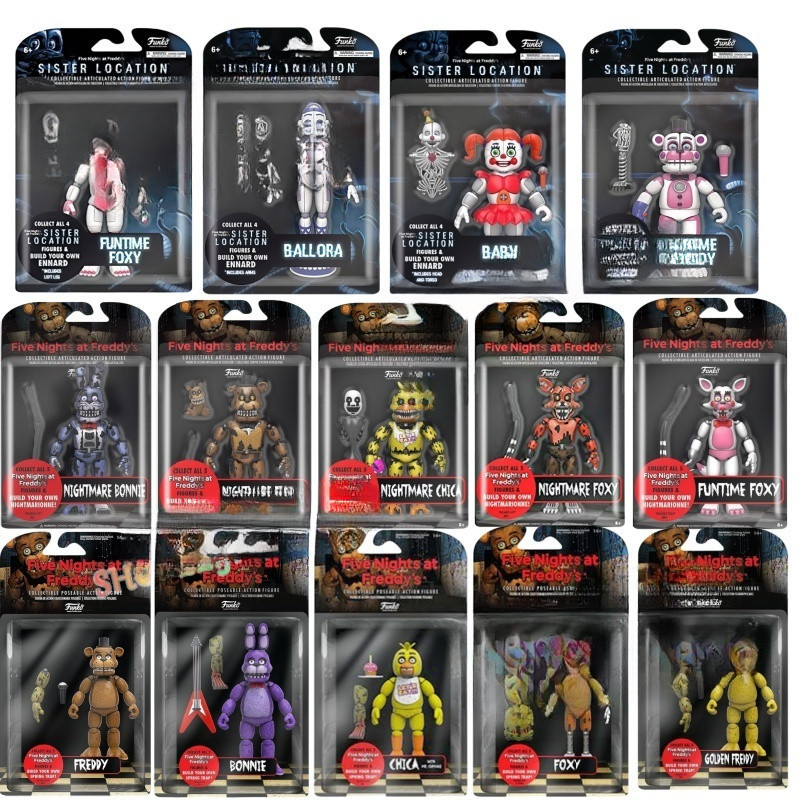 Funko FNAF Brinquedo Cinco Noites No FREDDY'S Action Figures Pack