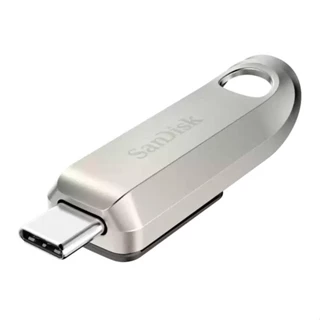 Pen Drive Sandisk Ultra Luxe, 64GB, Type-C, Prata, SDCZ75-064G-G46 em Oferta na Shopee