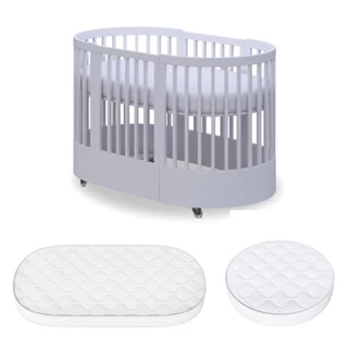 Berço Redondo Wave Divicar 3 em 1 com Colchões Inclusos CR40123 em Oferta na Shopee