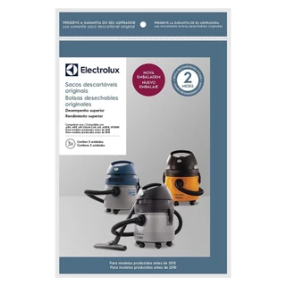 Kit 3 Sacos de Aspirador de Pó Modelos A10S, A10T, A10 CleanCar, A13e GT2000 Produzidos Antes de 2010 (CSE09) Electrolux em Oferta na Shopee