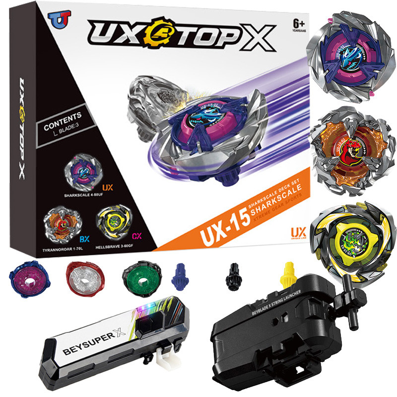 Beyblade X UX:15 & CX:11 3箱セット Beyblade X UX-15 Conjunto De Deck De Escala De Tubarão Xtreme Com