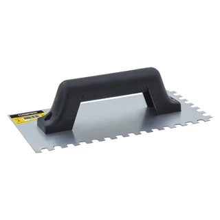 Desempenadeira de Aço Dentada Thompson com Cabo de Plástico 12x24cm em Oferta na Shopee