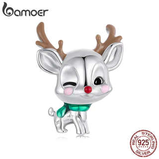 Bamoer 925 Prata Esterlina Pingente Série De Natal Elk Acessórios Pulseira Jóias Presente Feminino em Oferta na Shopee