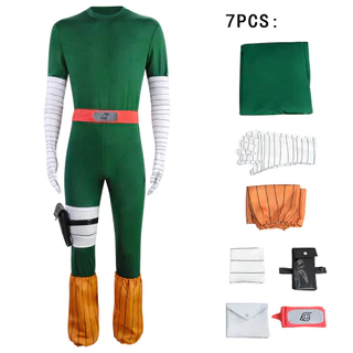 2025 mais recente Naruto cos traje Konoha Lee Lock cosplay Yamen noite Kaikai imperador cosplay traje de palco