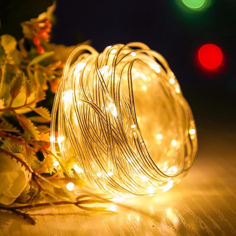 Granfei USB 10/20metros Decoração para árvore de Natal 100/200 luzes LED à prova d'água 1UN - 3UN