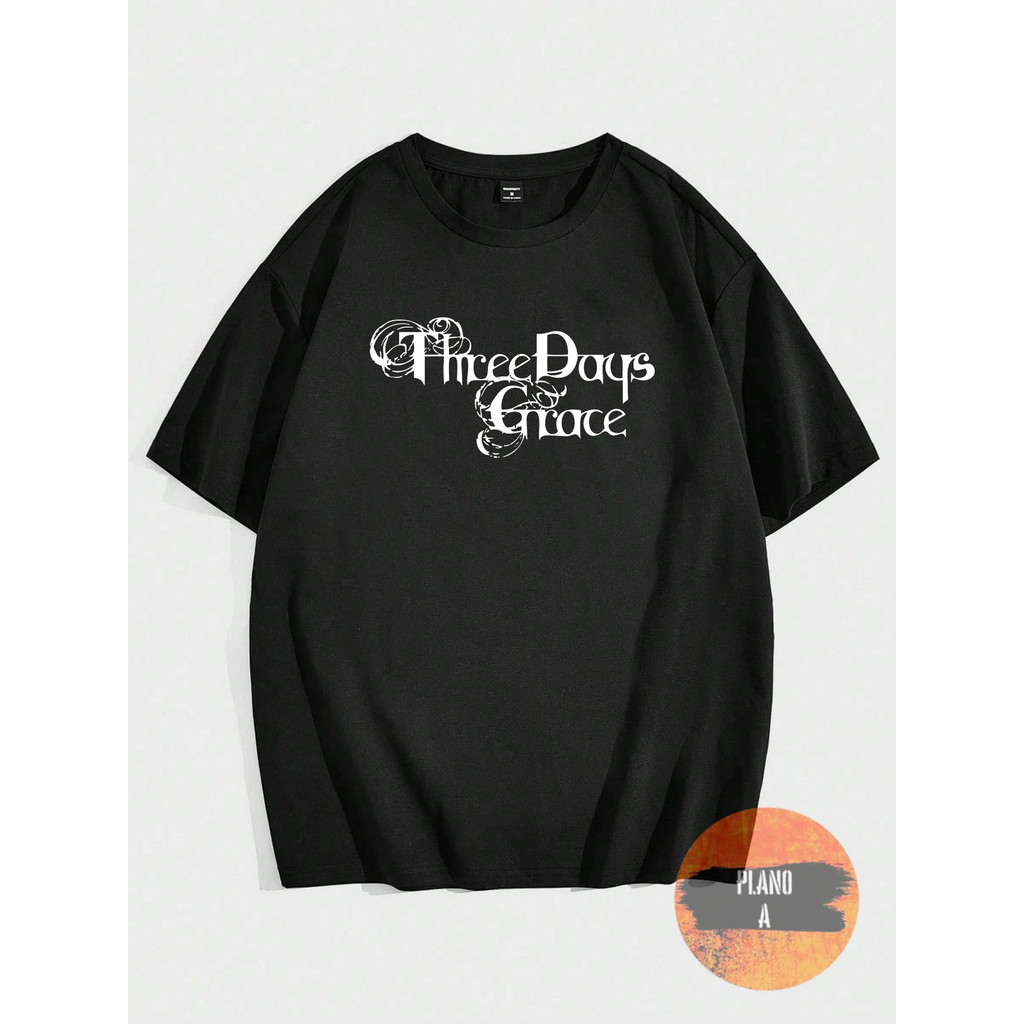 Camiseta Three Days Grace Logo Qualidade Algodão Unissex