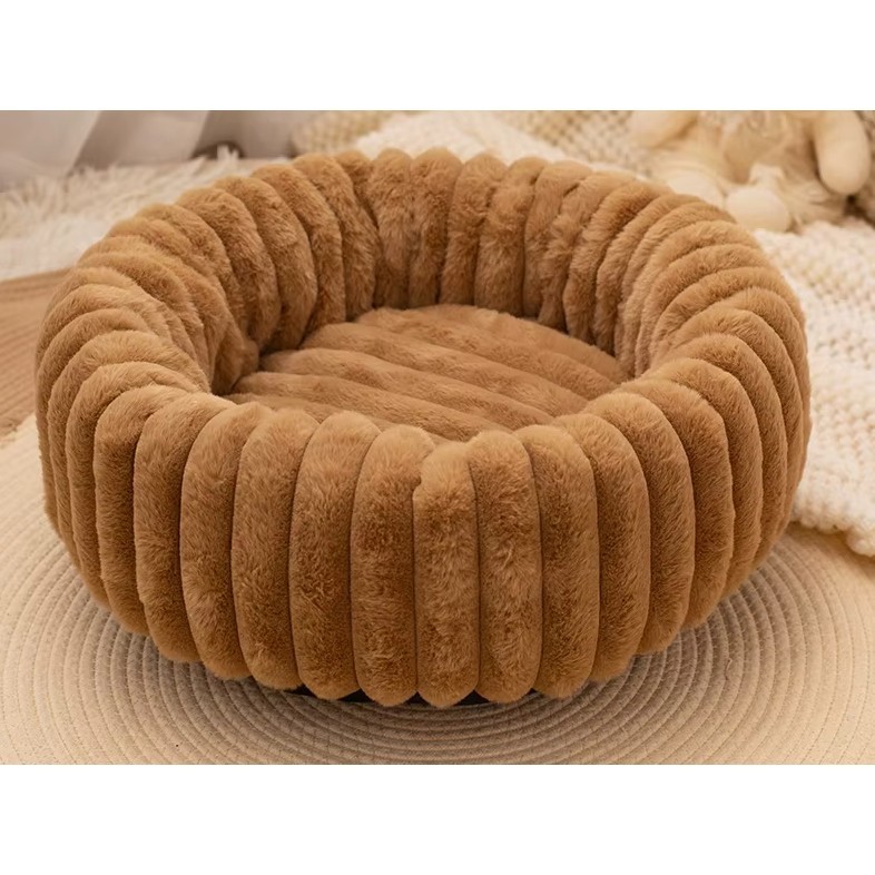 Caminha Pet Pelucia Cachorro Gato Cama Pet Redonda Donunts