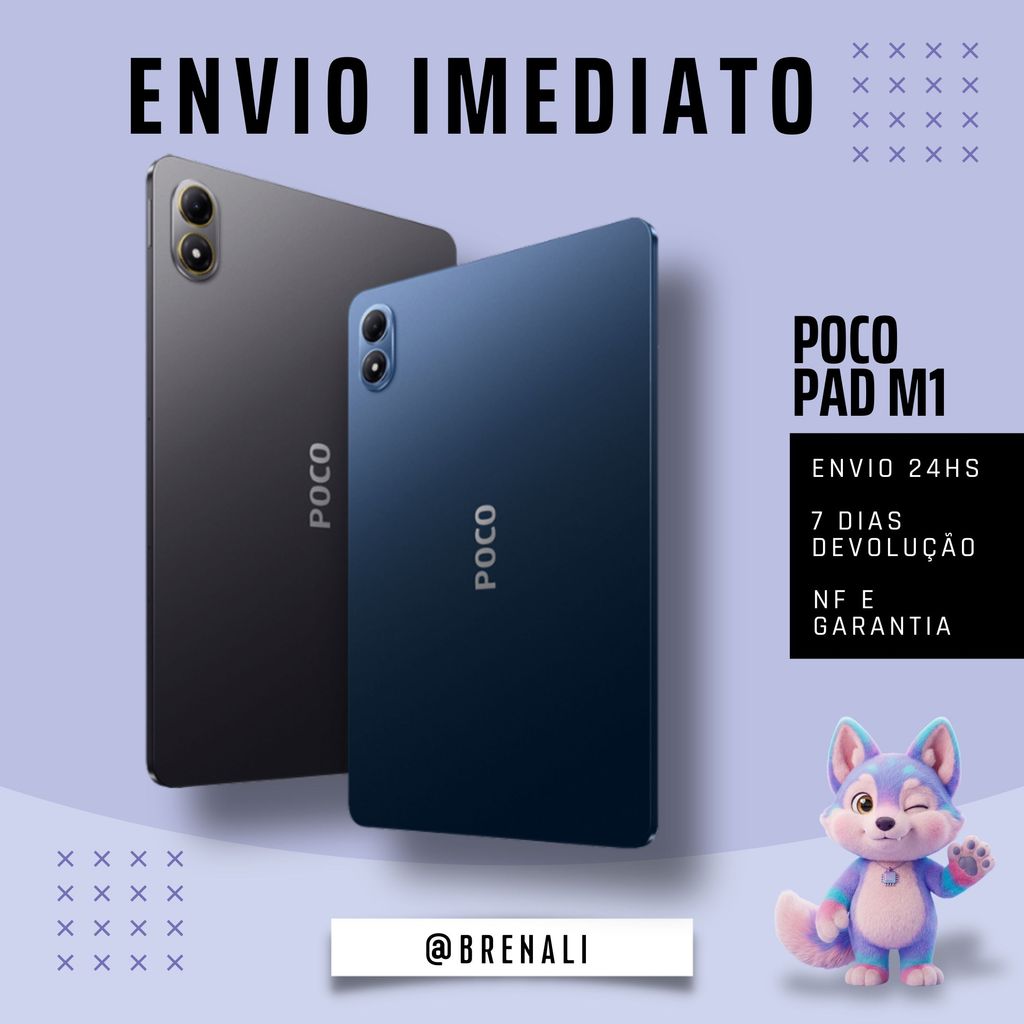 Tablet Xiaomi POCO Pad M1 256GB 8GB RAM Tela 12.1