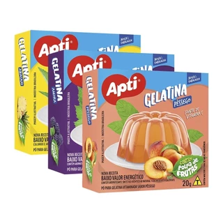 Gelatina Apti Sortida 20g - Embalagem com 36 Unidades em Oferta na Shopee