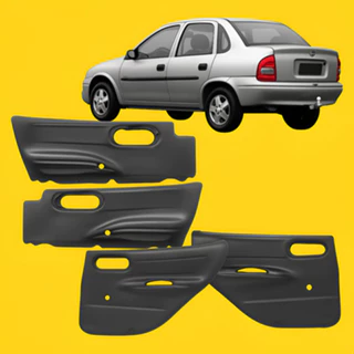 Forro Porta Corsa Classic 4 Portas Manual 1997 A 2014 Cinza