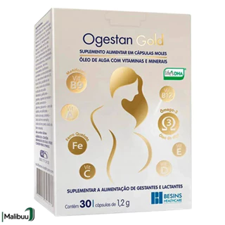 Ogestan Gold Suplemento C/30cps Vitaminas E Minerais em Oferta na Shopee