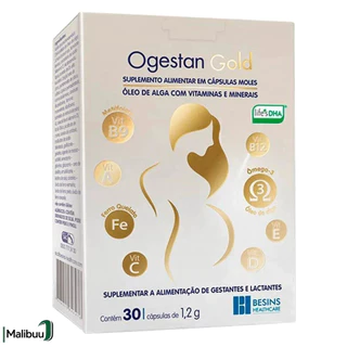 Ogestan Gold Suplemento C/30cps Vitaminas E Minerais em Oferta na Shopee