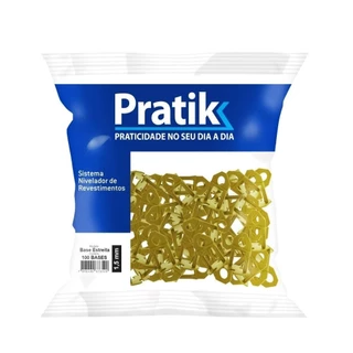 Espaçador Nivelador Pratik para Revestimento Fit Eco Amarelo 1,5mm - Embalagem com 100 Unidades em Oferta na Shopee