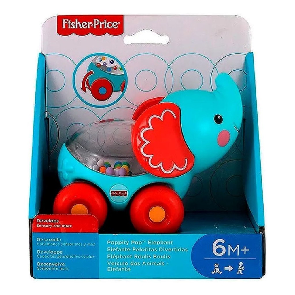 Veículo Dos Animais Fisher Price Brinquedo Educativo 1 Ano Elefante ...