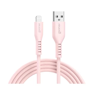 Cabo Usb-A P/ Lightning Mfi Em Silicone, 1,5M Rosa Geonav em Oferta na Shopee