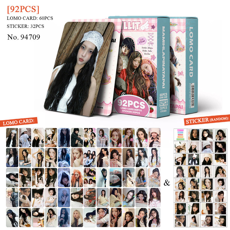 92 Pçs/Caixa ILLIT Photocards MAMIHLAPINATAPAI Álbum KPOP LOMO