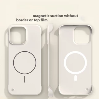 Capa De Telefone Magnética Fina De Cor Sólida Sem Bordas À Prova De Choque Para iPhone 18 17 16 15 14 13 12 Pro Max Mold