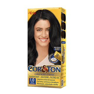 Cor E Ton 1.0 Preto Azulado em Oferta na Shopee