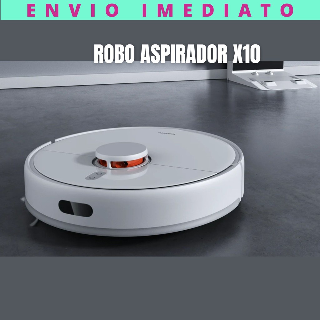 Robô Aspirador Xiaomi X10 4000Pa Laser Base Inteligente Automática Via ...