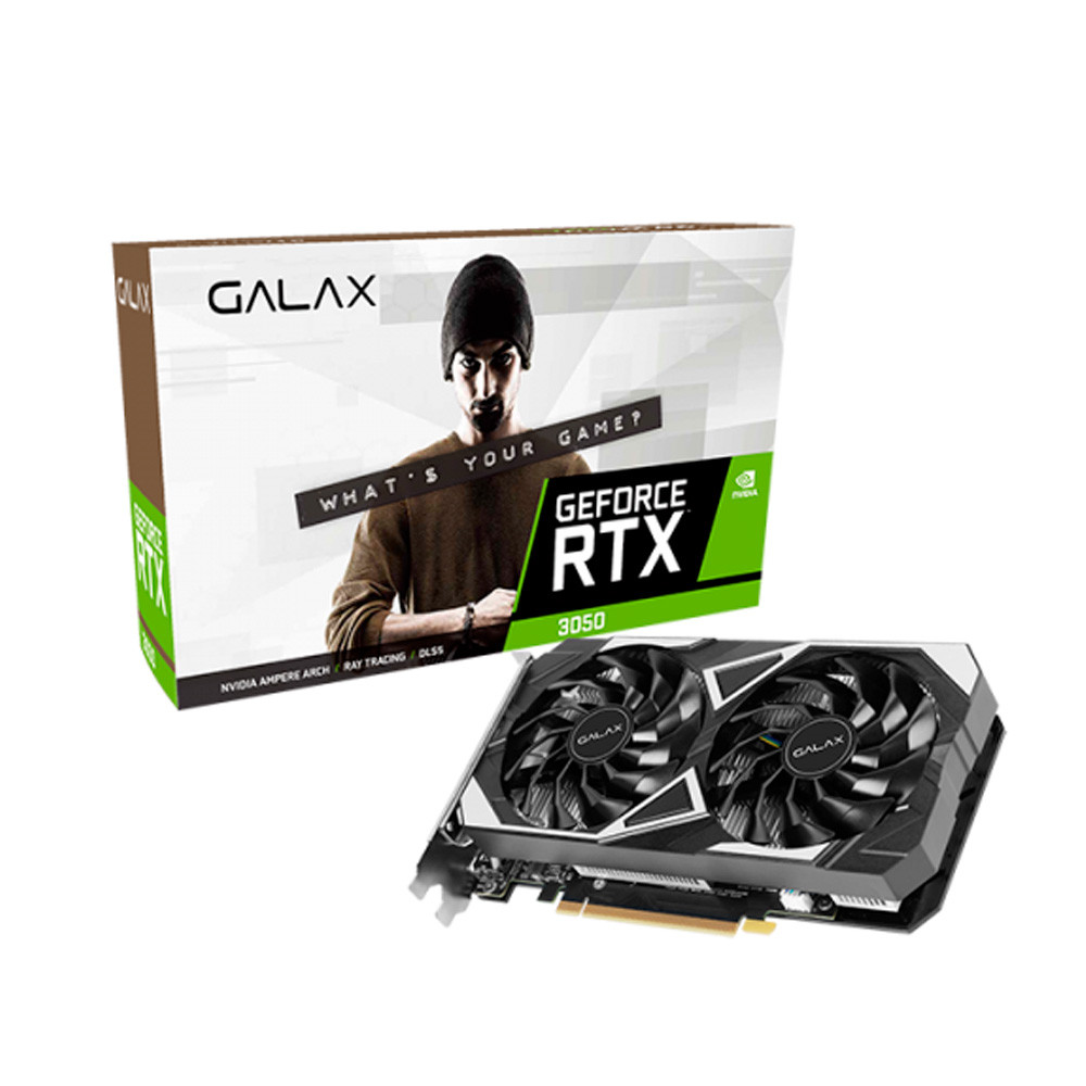 Placa de Vídeo Galax GeForce RTX 3050 EX V2, 6GB, GDDR6, 96 Bits - 35NRLDHP9OID