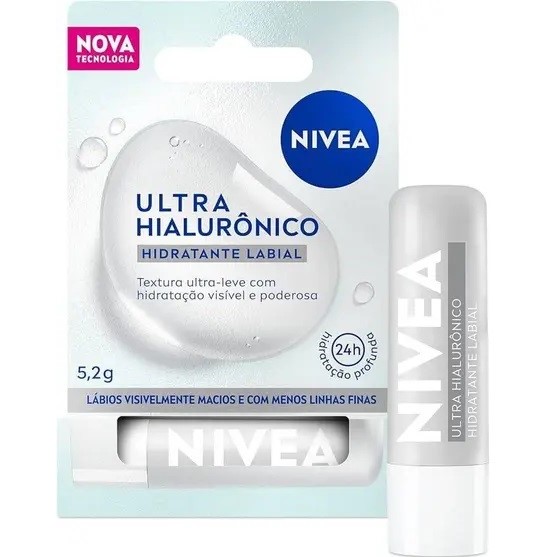 Nivea Hidratante Labial Ultra Hyaluronico 5,2G LANCAMENTO!