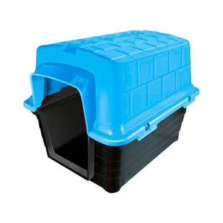 Casinha Plástica Furacão Pet Azul N°4 em Oferta na Shopee