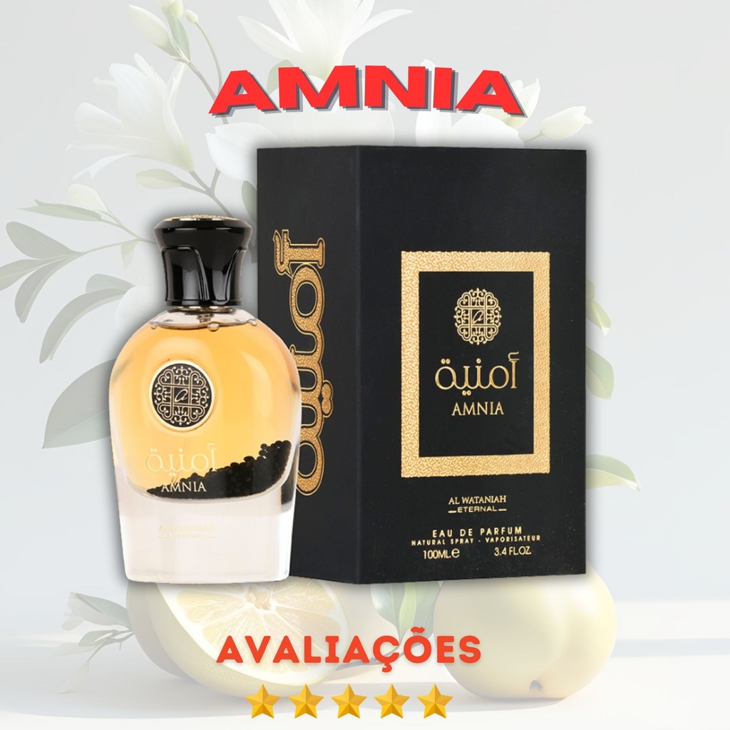 Amnia Al Wataniah (ORIGINAL) Perfume Árabe Importado Luxo 100ml