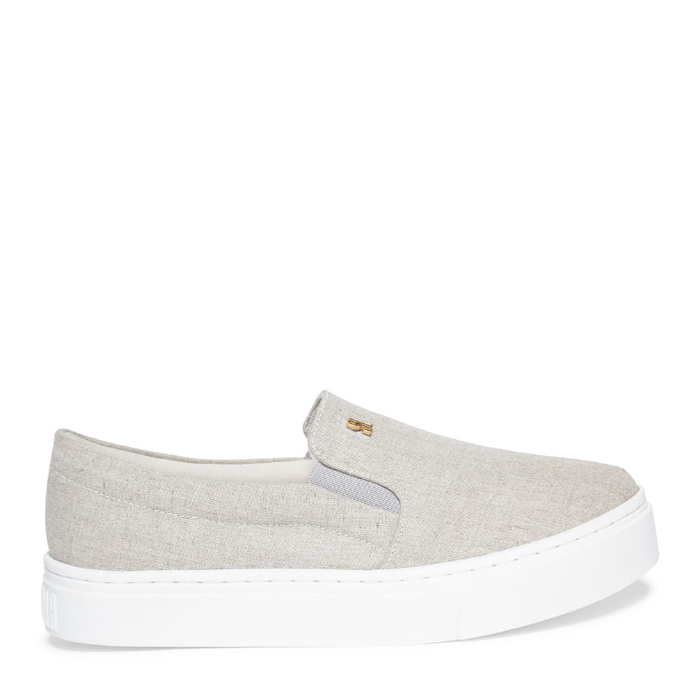Slip On Santa Lolla Linho Sola Baixa | Shopee Brasil