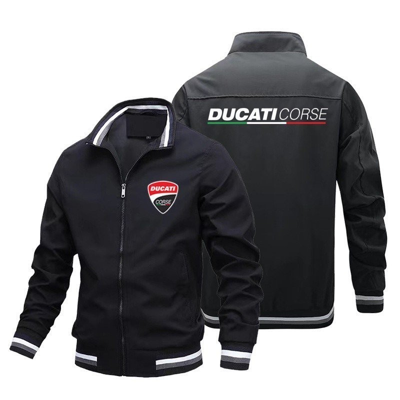 DUCATI CORSE Logo Esportes Uniforme de Beisebol Workwear Zíper