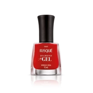 Esmalte Risque Diamond Gel Vermelho Cereja - em Oferta na Shopee