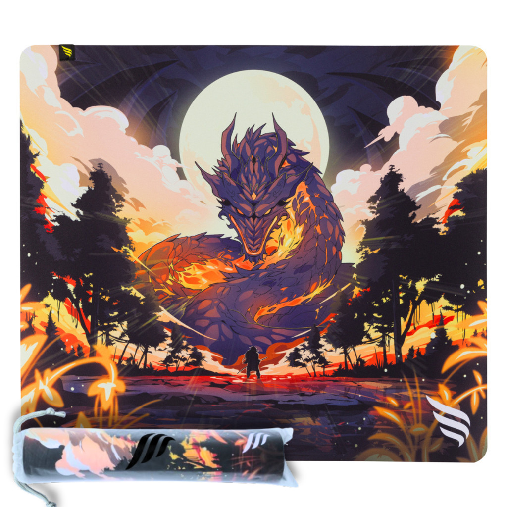Mousepad Gamer Fallen Super Eco Skydragon Tecido Speed++ Grande 45x40cm