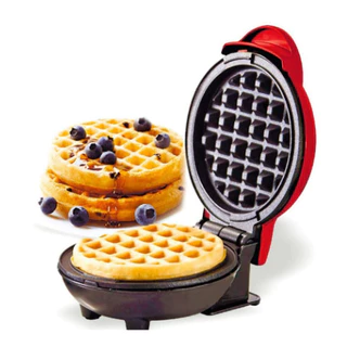 Mini Máquina de Waffles Elétrica Casa Cozinha Fazer Waffle Panquecas Automático 110 v