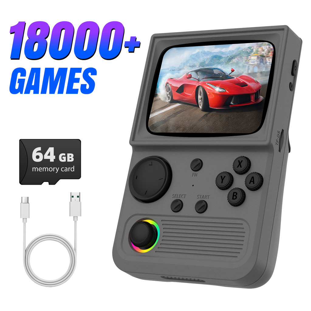 Console De Jogos Retrô R36T 22.000 + Pré-Carregados , Emulador
