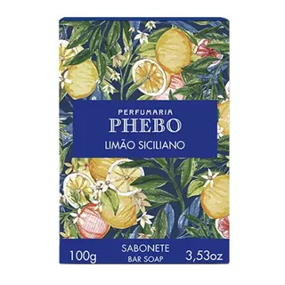 Sabonete Phebo Limão Siciliano Cremoso 100g Embalagem com 12 Unidades
